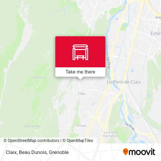 Claix, Beau Dunois map