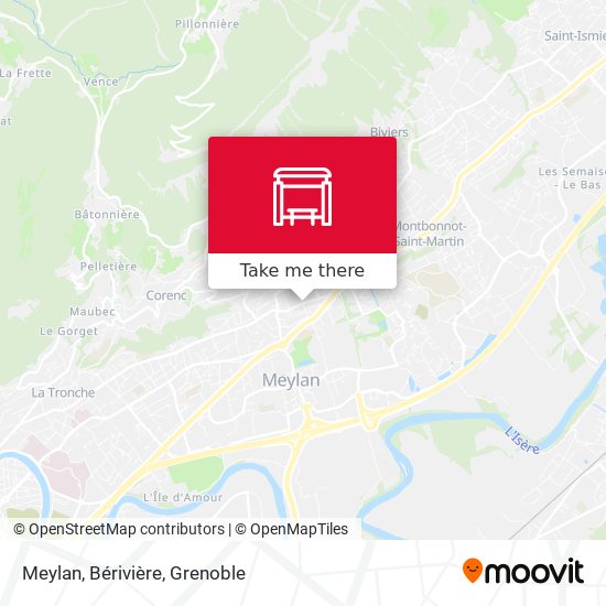Meylan, Bérivière map