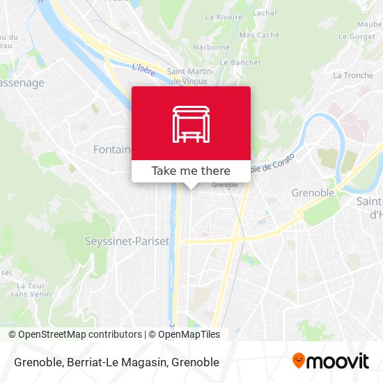 Grenoble, Berriat-Le Magasin map