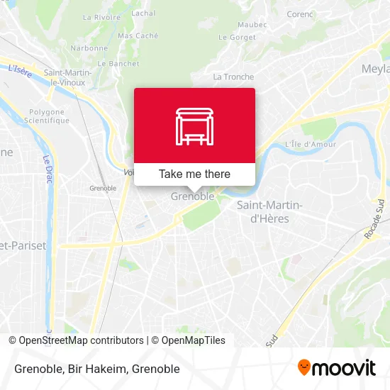 Grenoble, Bir Hakeim map