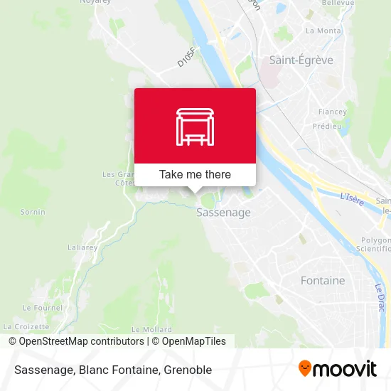 Sassenage, Blanc Fontaine map