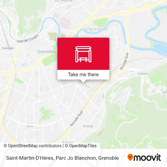 Saint-Martin-D'Hères, Parc Jo Blanchon map