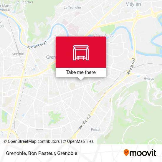 Grenoble, Bon Pasteur map