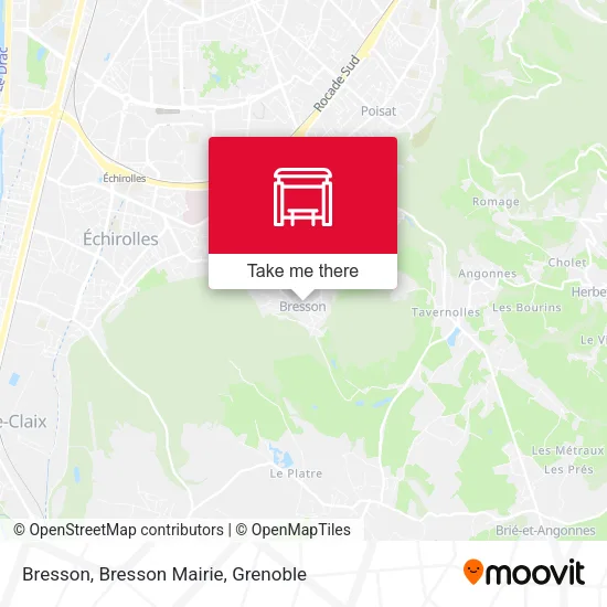 Bresson, Bresson Mairie map