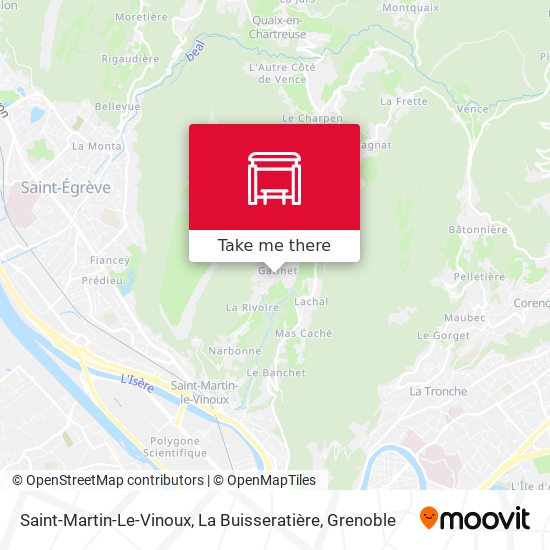 Saint-Martin-Le-Vinoux, La Buisseratière map