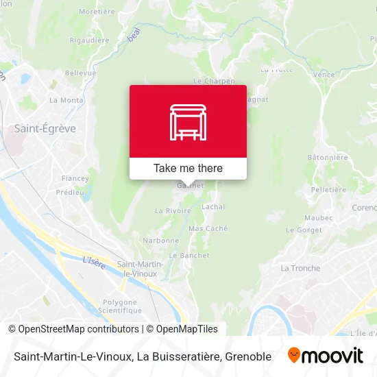 Saint-Martin-Le-Vinoux, La Buisseratière map