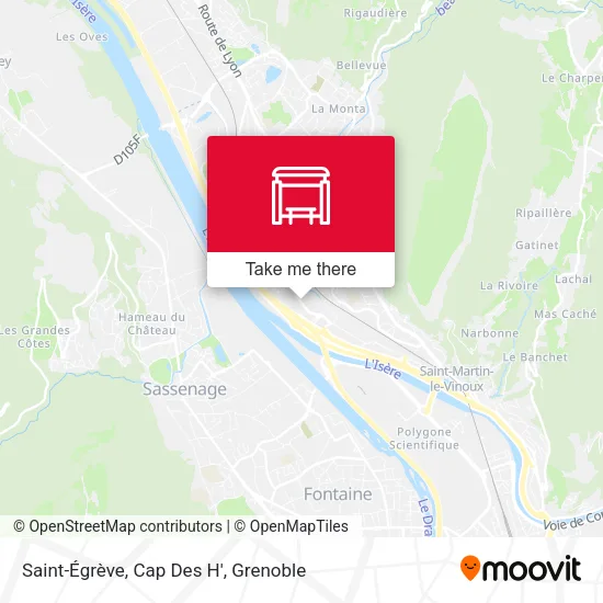 Saint-Égrève, Cap Des H' map