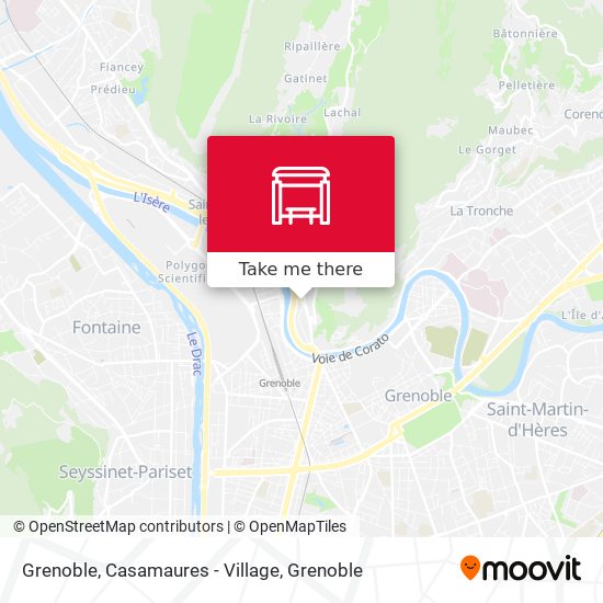 Grenoble, Casamaures - Village map