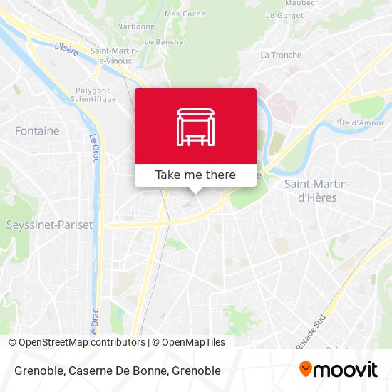 Grenoble, Caserne De Bonne map