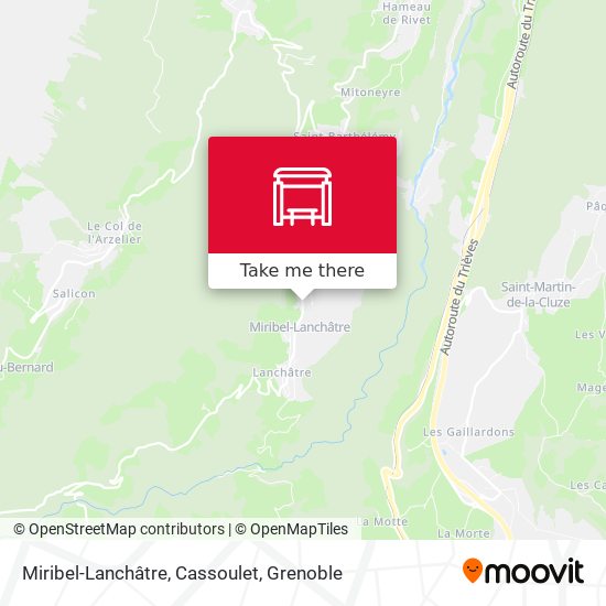 Miribel-Lanchâtre, Cassoulet map