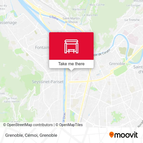 Grenoble, Cémoi map
