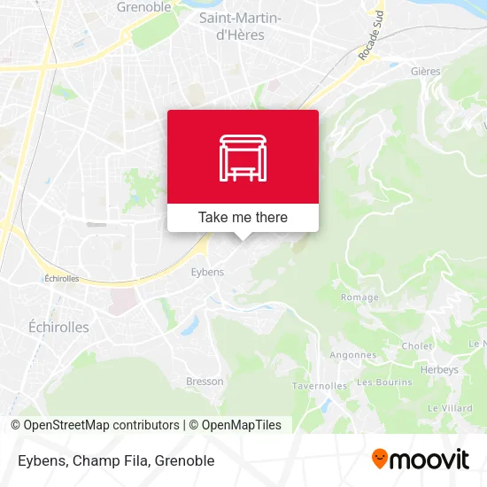 Eybens, Champ Fila map