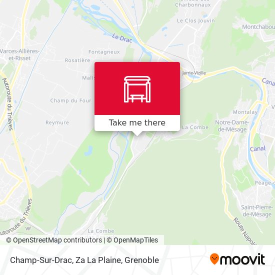 Champ-Sur-Drac, Za La Plaine map