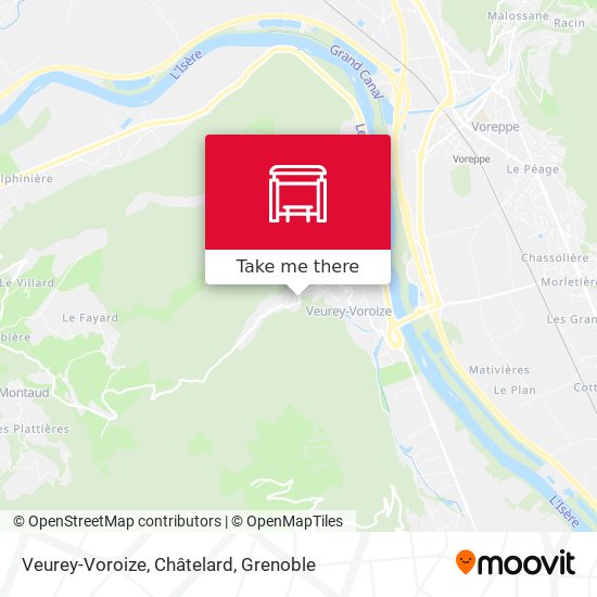Veurey-Voroize, Châtelard map