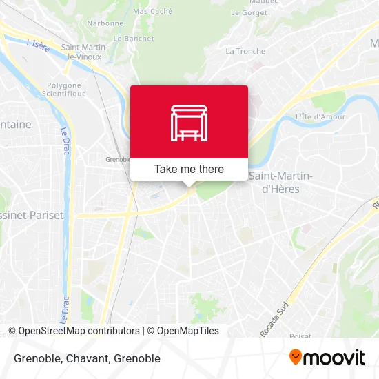 Grenoble, Chavant map