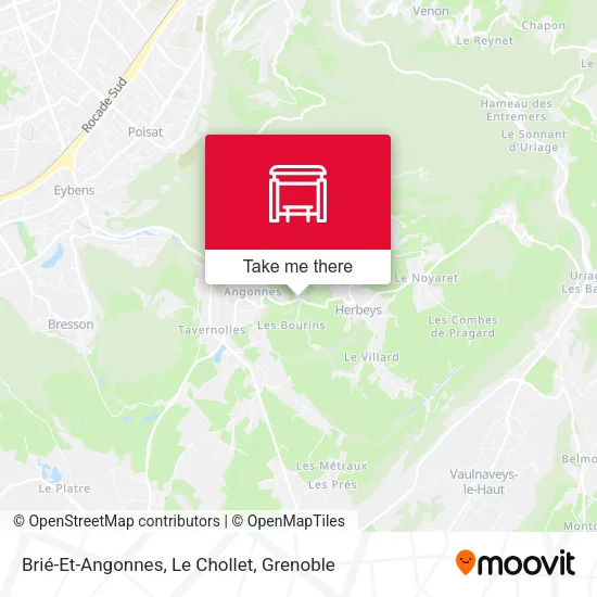 Brié-Et-Angonnes, Le Chollet map