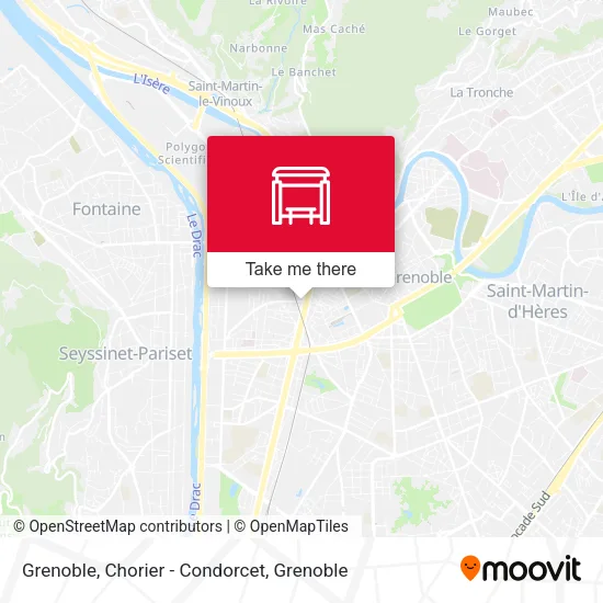 Grenoble, Chorier - Condorcet map