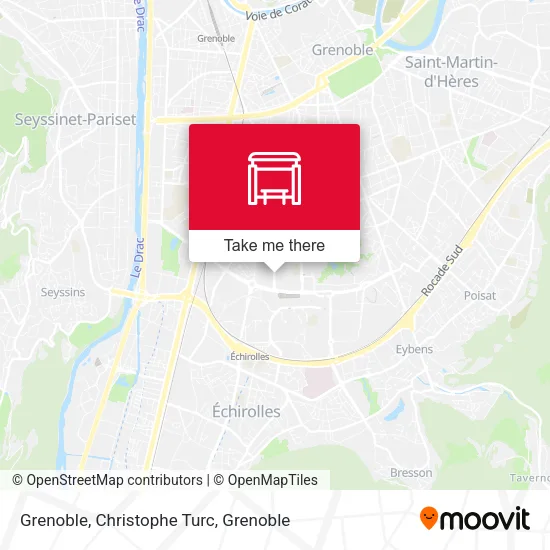 Grenoble, Christophe Turc map