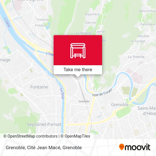 Grenoble, Cité Jean Macé map
