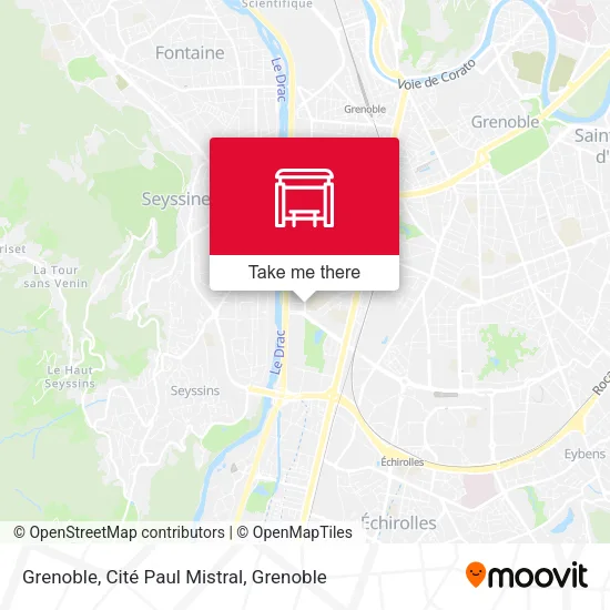 Grenoble, Cité Paul Mistral map