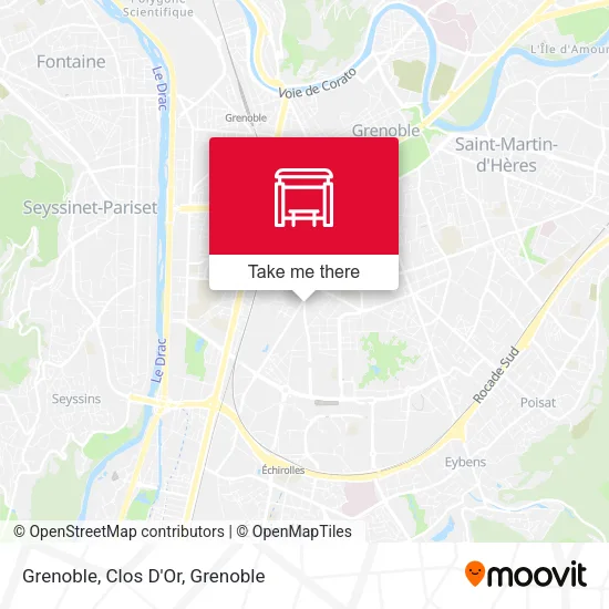 Grenoble, Clos D'Or map