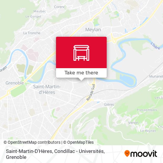 Saint-Martin-D'Hères, Condillac - Universités map