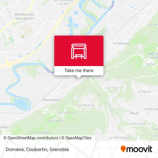 Domène, Coubertin map