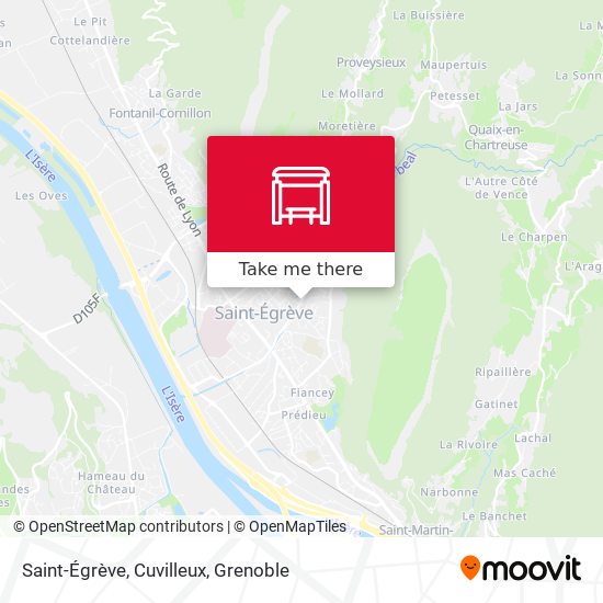Saint-Égrève, Cuvilleux map