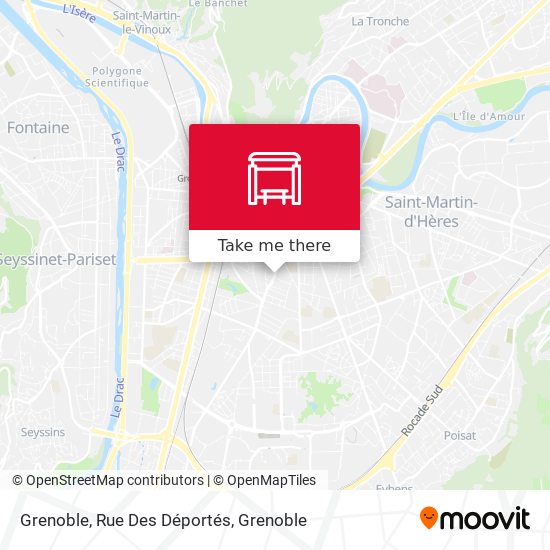 Grenoble, Rue Des Déportés map