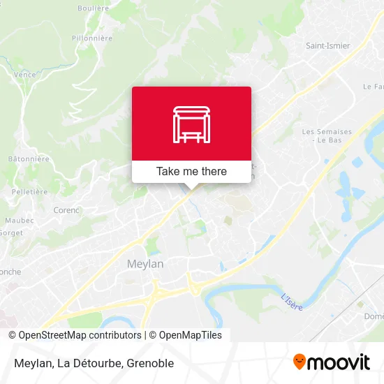 Meylan, La Détourbe map