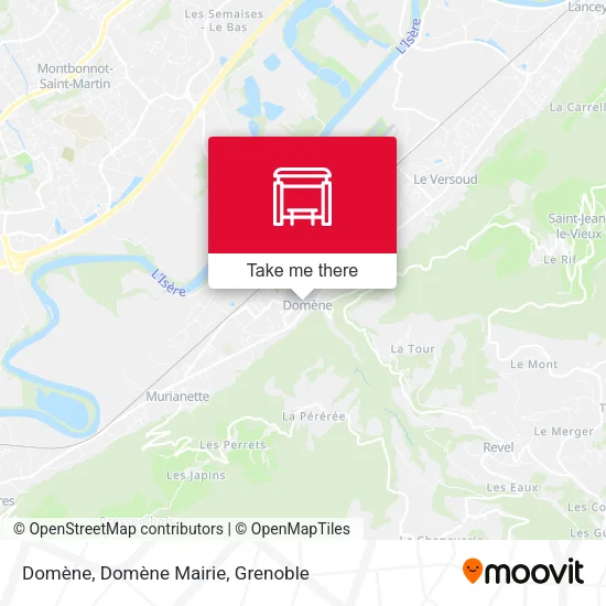 Domène, Domène Mairie map