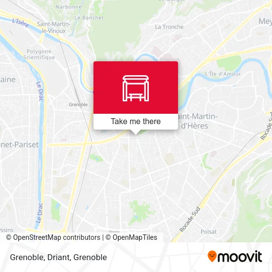 Grenoble, Driant map
