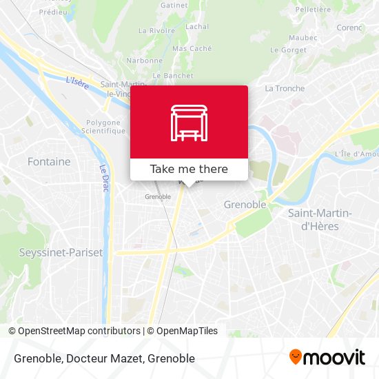 Grenoble, Docteur Mazet map