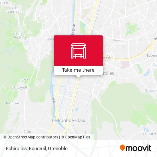 Échirolles, Ecureuil map
