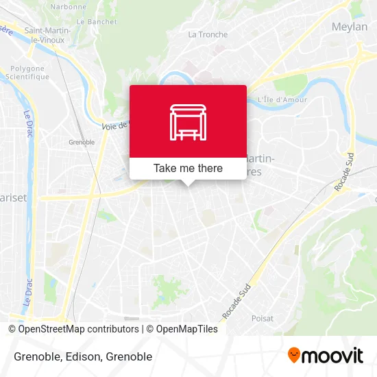 Grenoble, Edison map
