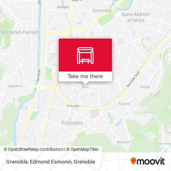 Grenoble, Edmond Esmonin map