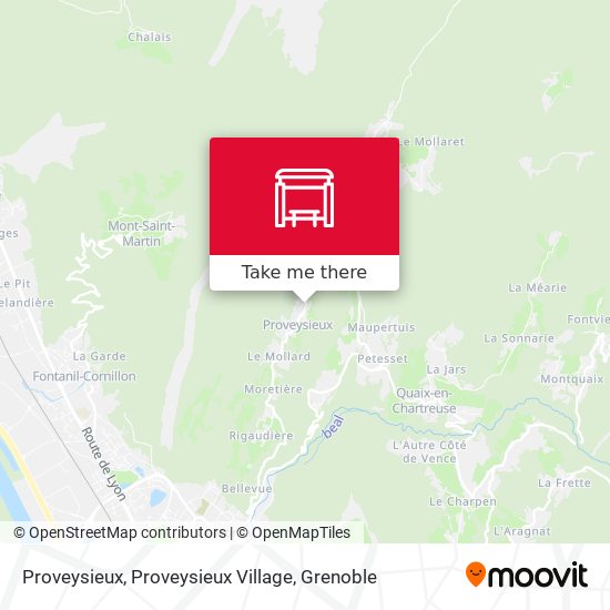 Proveysieux, Proveysieux Village map