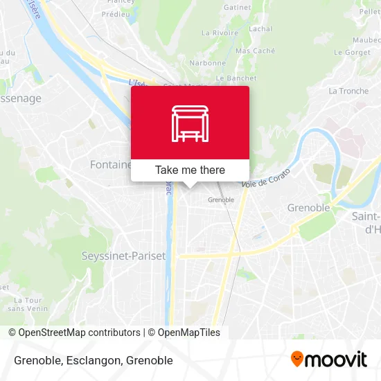 Grenoble, Esclangon map