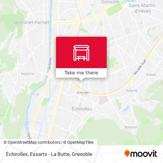 Échirolles, Essarts - La Butte map