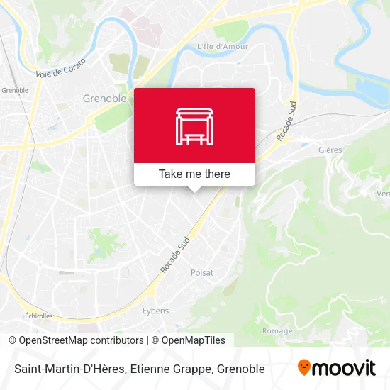 Saint-Martin-D'Hères, Etienne Grappe map
