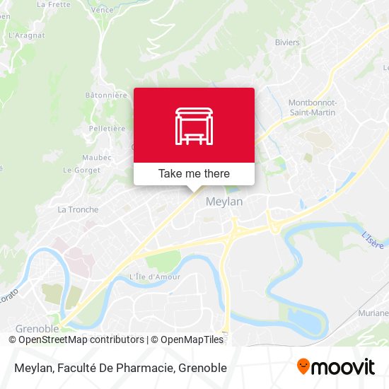 Meylan, Faculté De Pharmacie map