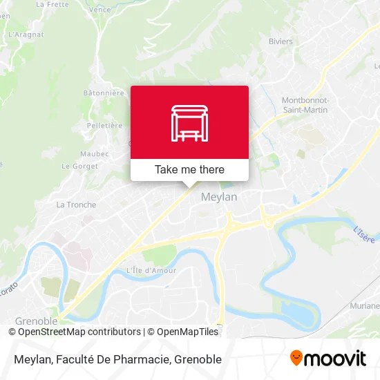 Meylan, Faculté De Pharmacie map