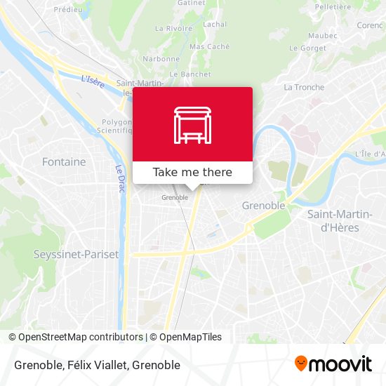 Grenoble, Félix Viallet map