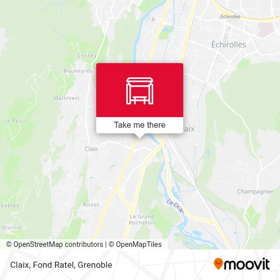 Claix, Fond Ratel map