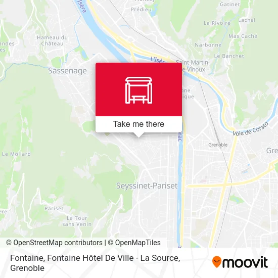 Fontaine, Fontaine Hôtel De Ville - La Source map