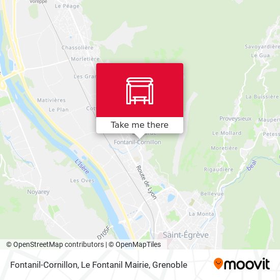 Fontanil-Cornillon, Le Fontanil Mairie map
