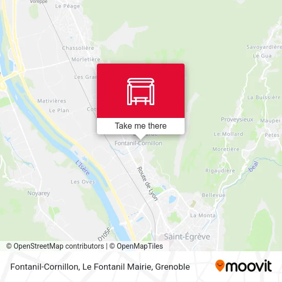 Fontanil-Cornillon, Le Fontanil Mairie map
