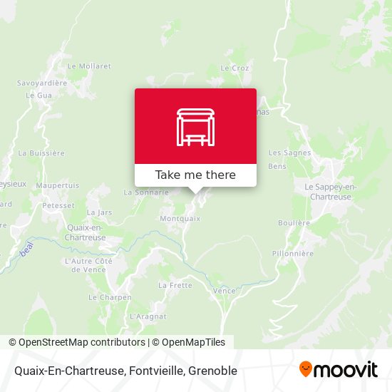 Quaix-En-Chartreuse, Fontvieille map