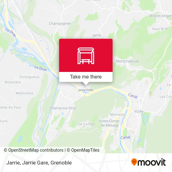 Jarrie, Jarrie Gare map