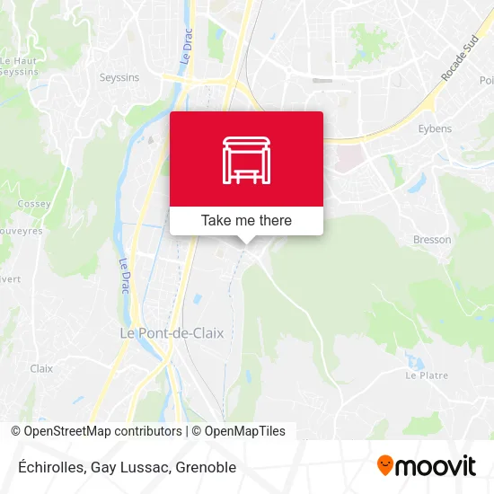 Échirolles, Gay Lussac map